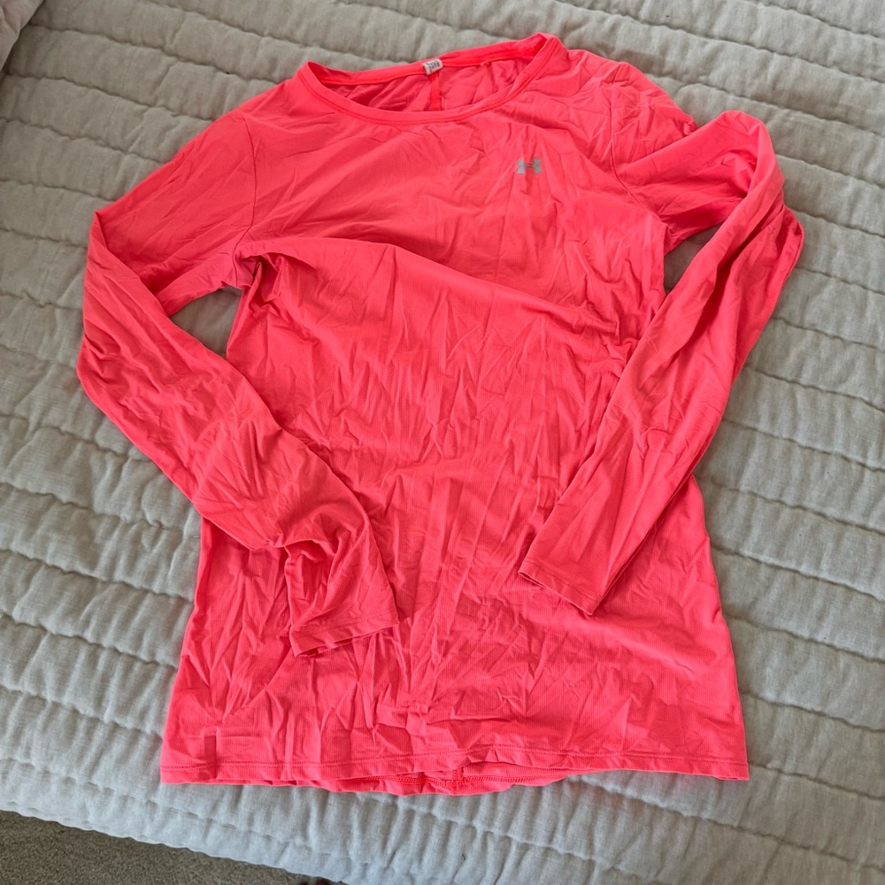 Under Armour Neon Pink HeatGear Top